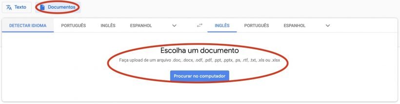 Como traduzir um ficheiro doc no Google Tradutor 